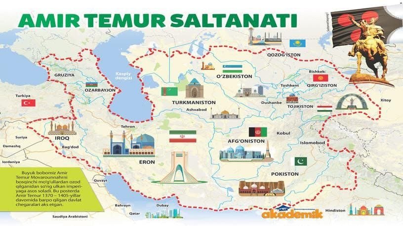 Temur saltanati haritasi